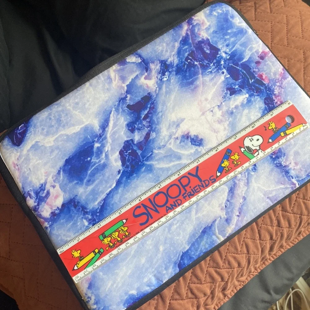 Purple Marble Laptop Sleeve (12.5 inch x 9 inch)